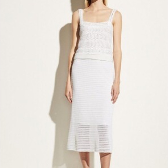 Vince Crochet knit Skirt White Size S Small $345 Style V733678434 - Picture 2 of 12
